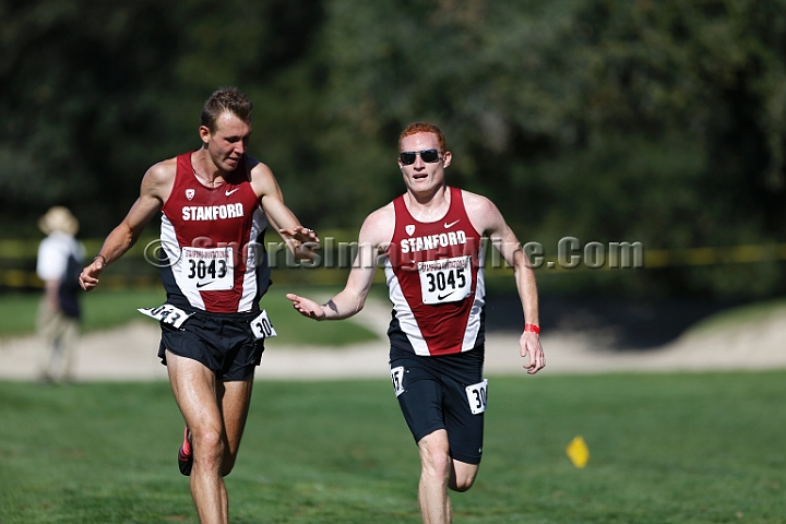 2014StanfordCollMen-158.JPG - College race at the 2014 Stanford Cross Country Invitational, September 27, Stanford Golf Course, Stanford, California.